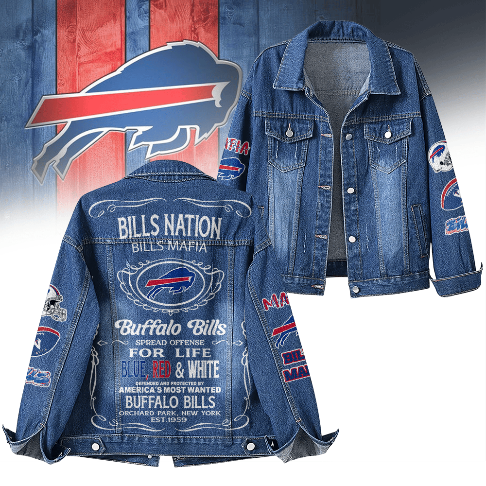 Buffalo Bills NFL Denim Jacket Gift For Fans