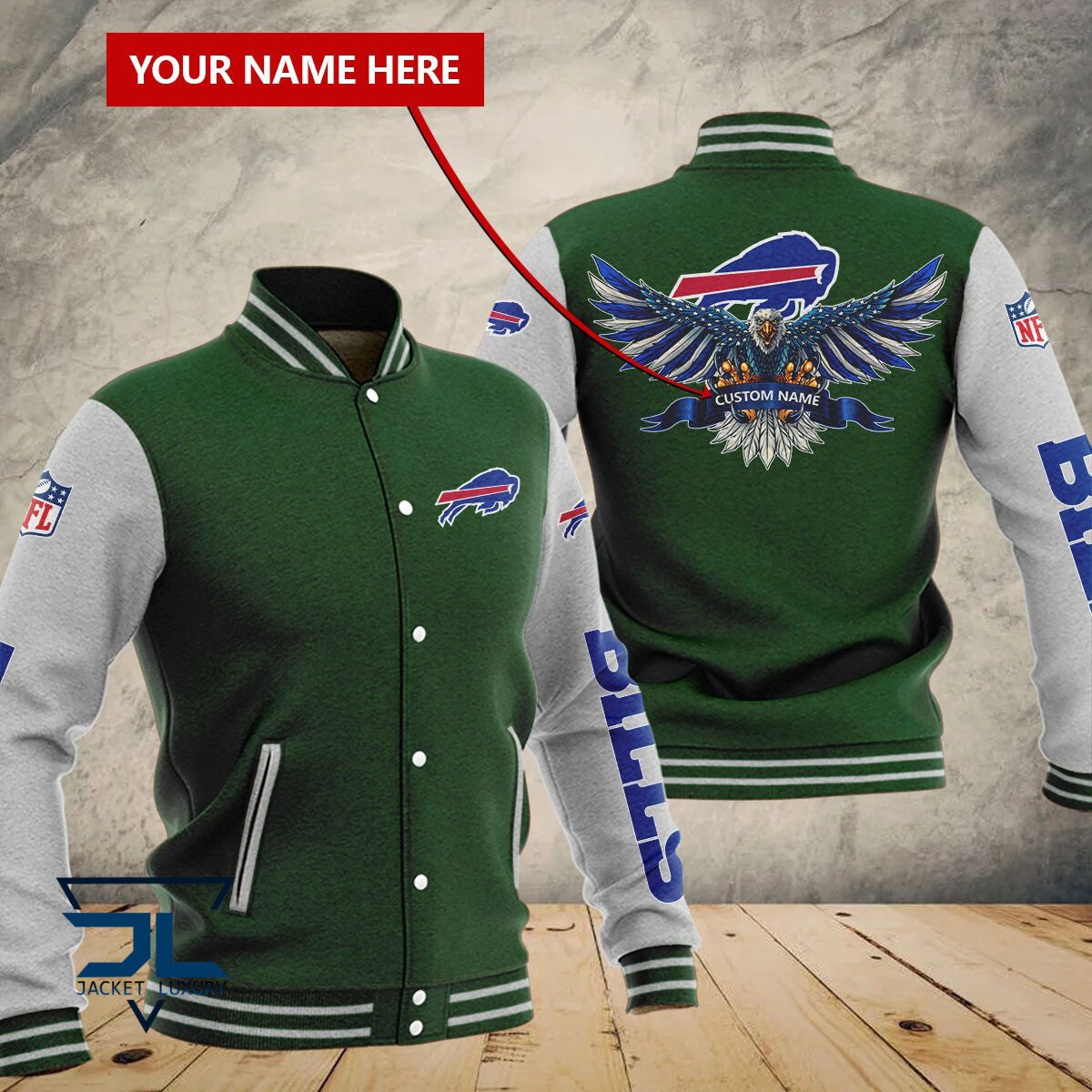 Buffalo Bills NFL Style Baseball Jacket For Fan