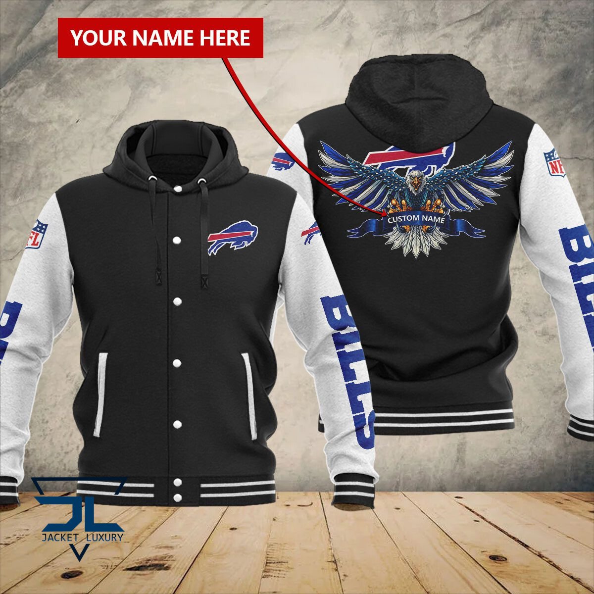 Buffalo Bills NFL Style Baseball Jacket For Fan