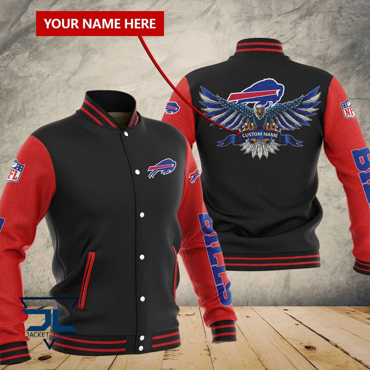 Buffalo Bills NFL Style Baseball Jacket For Fan