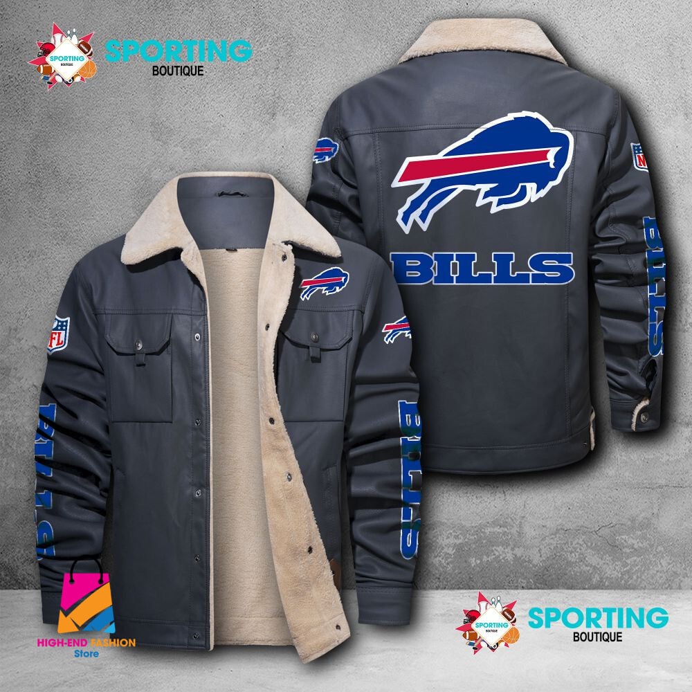 Buffalo Bills NFL Style Leather Jacket For Fans