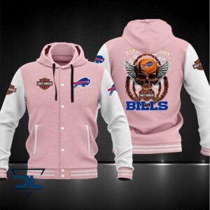 Buffalo Bills NFL Style Hooded Baseball Jacket For Fan