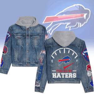 Buffalo Bills NFL Style Hooded Denim Jacket For Fans