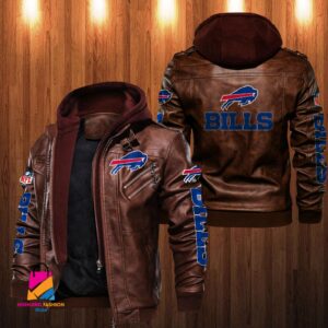 Buffalo Bills NFL Style Leather Jacket For Fan