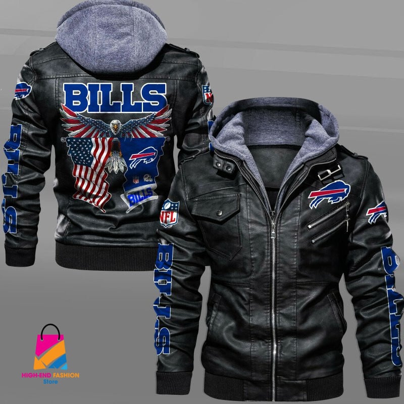 Buffalo Bills NFL Style Leather Jacket For Fan