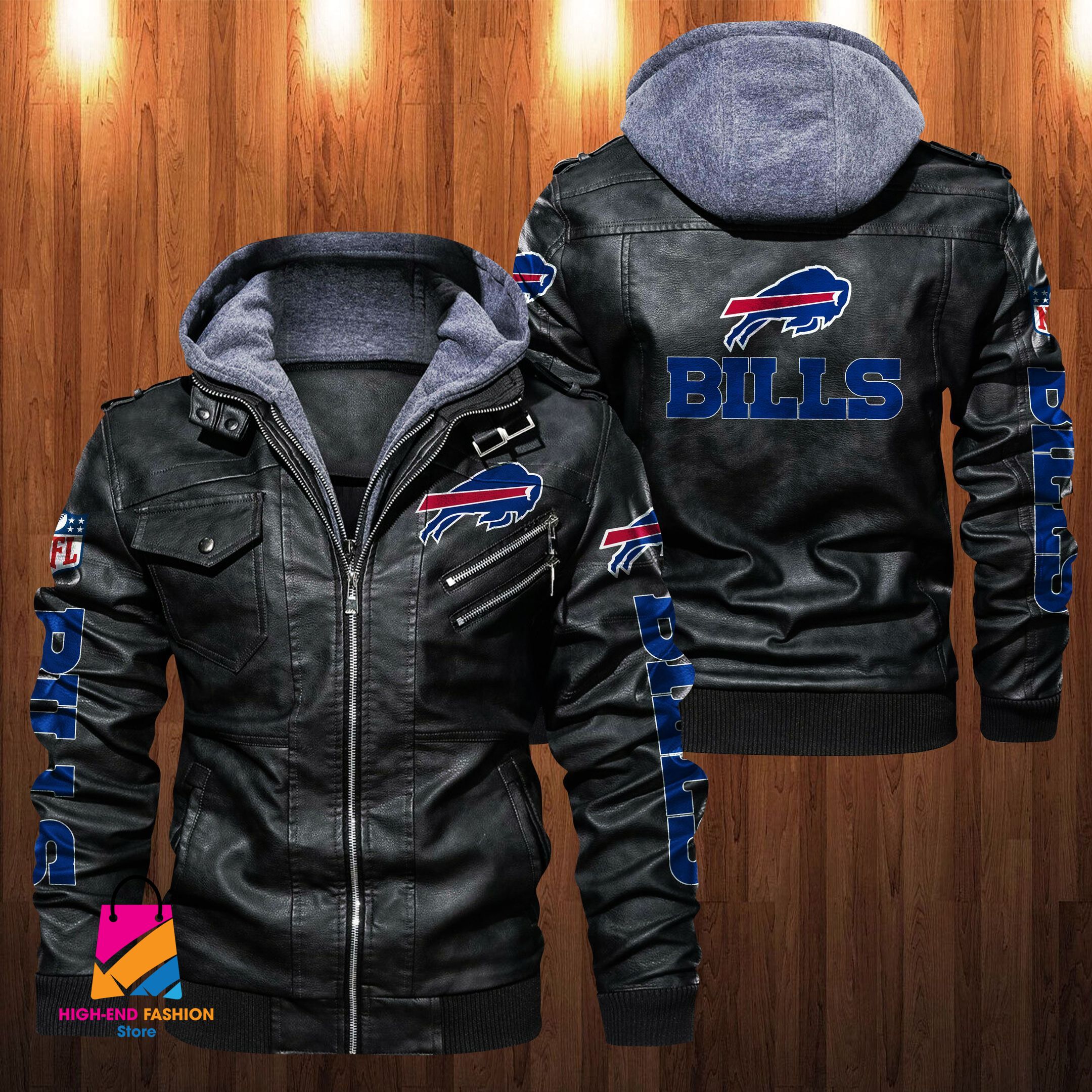 Buffalo Bills NFL Style Leather Jacket For Fan