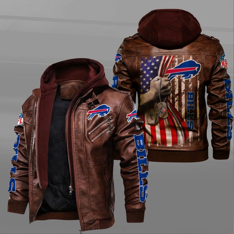 Buffalo Bills NFL Style Leather Jacket For Fan