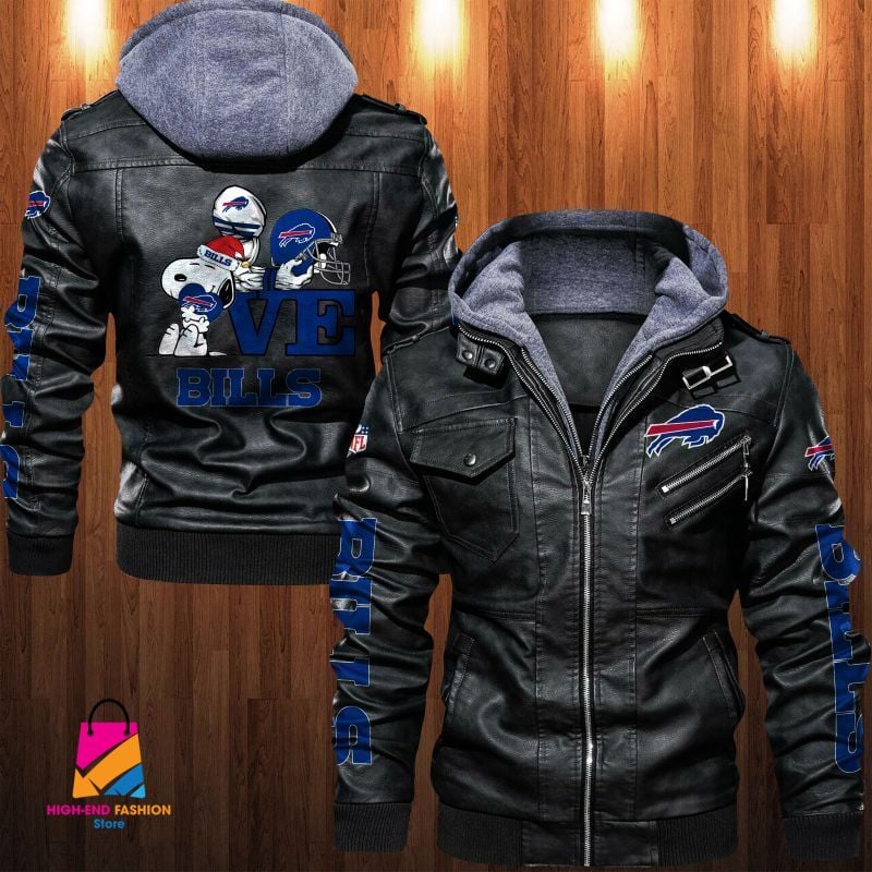 Buffalo Bills NFL Style Leather Jacket For Fan