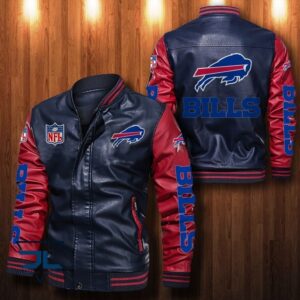 Buffalo Bills NFL Style Leather Jacket For Fan