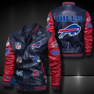 Buffalo Bills NFL Style Leather Jacket For Fan