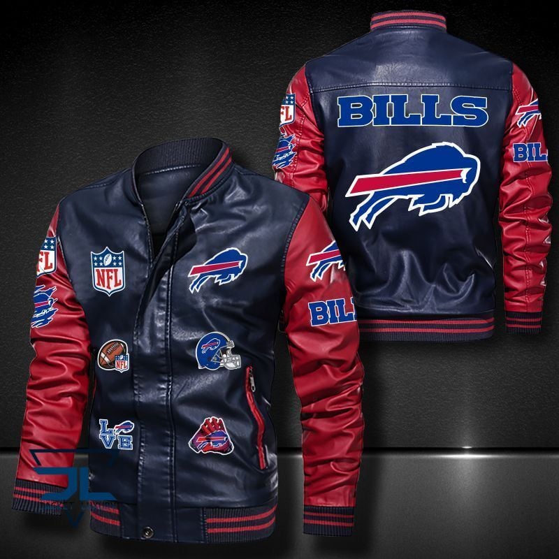 Buffalo Bills NFL Style Leather Jacket For Fan