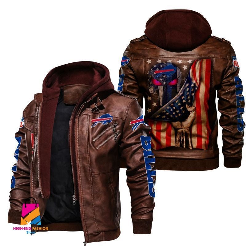 Buffalo Bills NFL Style Leather Jacket For Fan