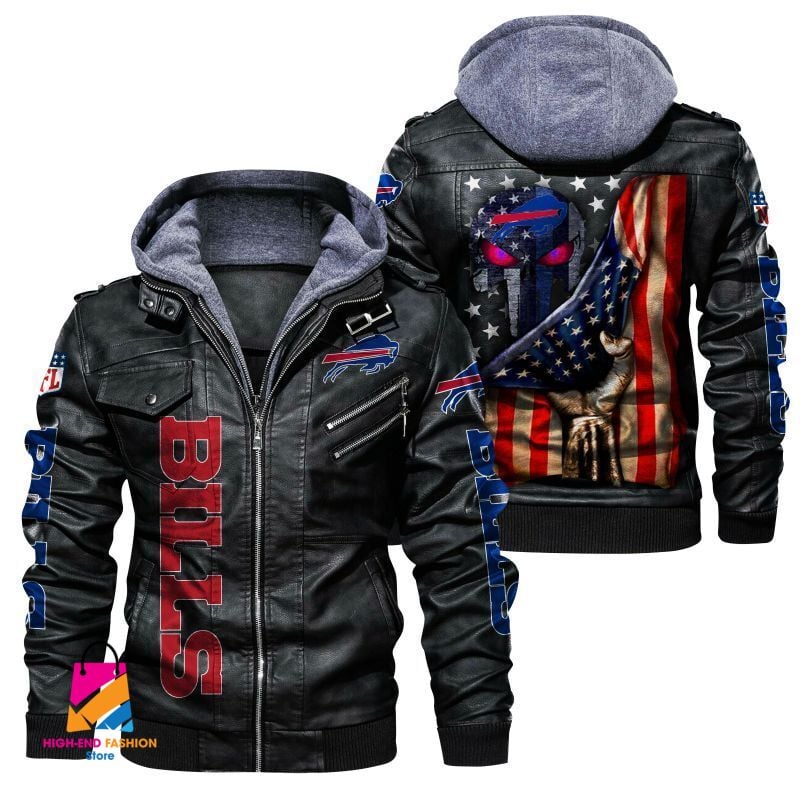 Buffalo Bills NFL Style Leather Jacket For Fan