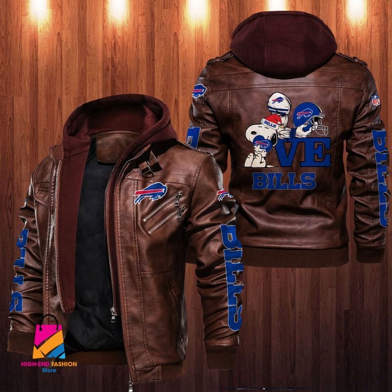 Buffalo Bills NFL Style Leather Jacket For Fan