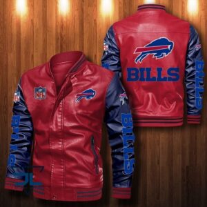 Buffalo Bills NFL Style Leather Jacket For Fan