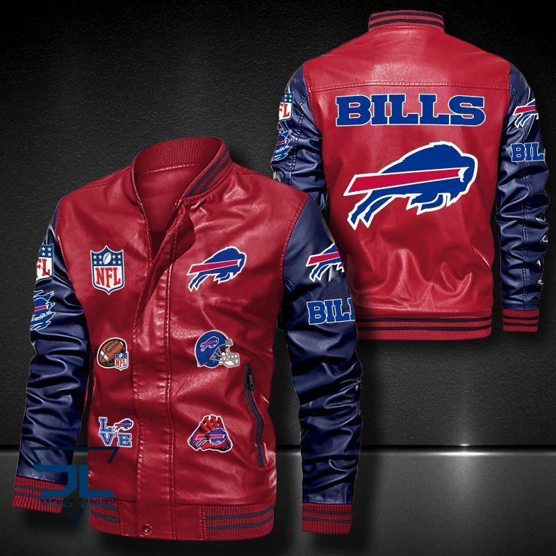 Buffalo Bills NFL Style Leather Jacket For Fan