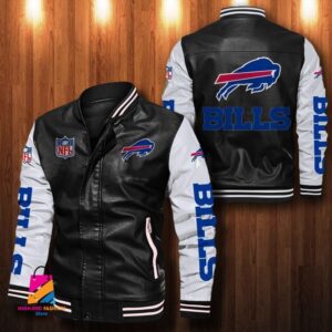 Buffalo Bills NFL Style Leather Jacket For Fan