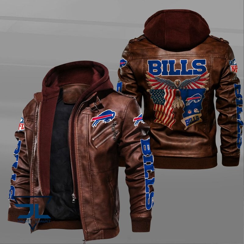 Buffalo Bills NFL Style Leather Jacket For Fan