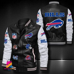 Buffalo Bills NFL Style Leather Jacket For Fan
