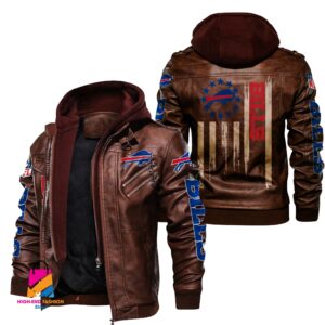 Buffalo Bills NFL Style Leather Jacket For Fan