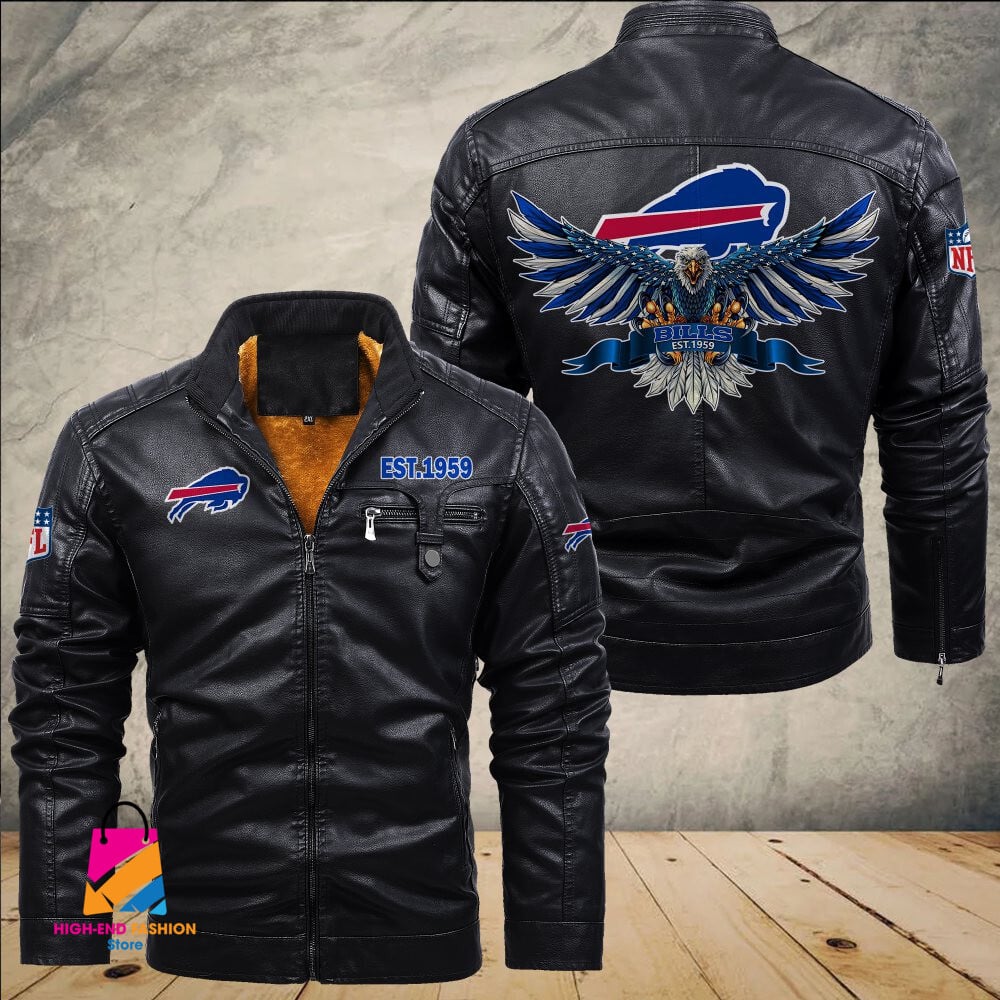 Buffalo Bills NFL Style Leather Jacket For Fans
