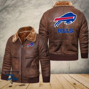Buffalo Bills NFL Style Leather Jacket For Fans