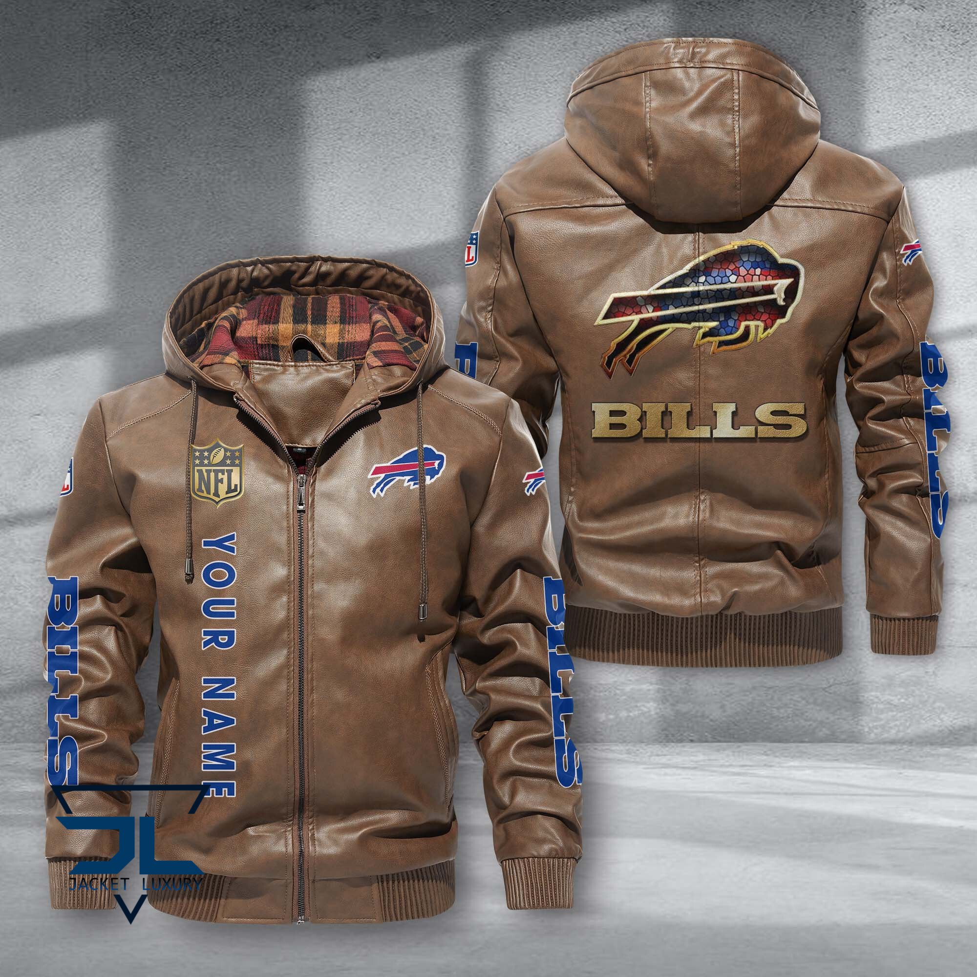 Buffalo Bills NFL Style Leather Jacket For Fans