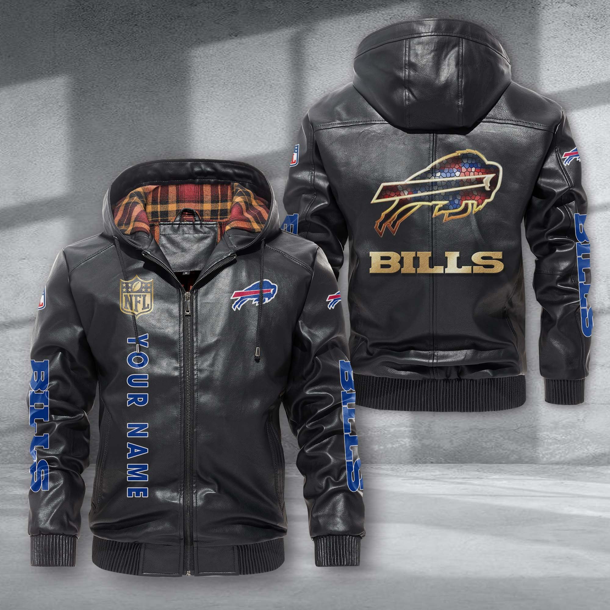 Buffalo Bills NFL Style Leather Jacket For Fans
