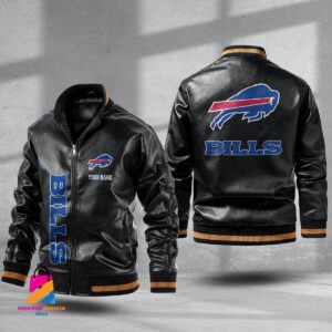 Buffalo Bills NFL Style Leather Jacket For Fans