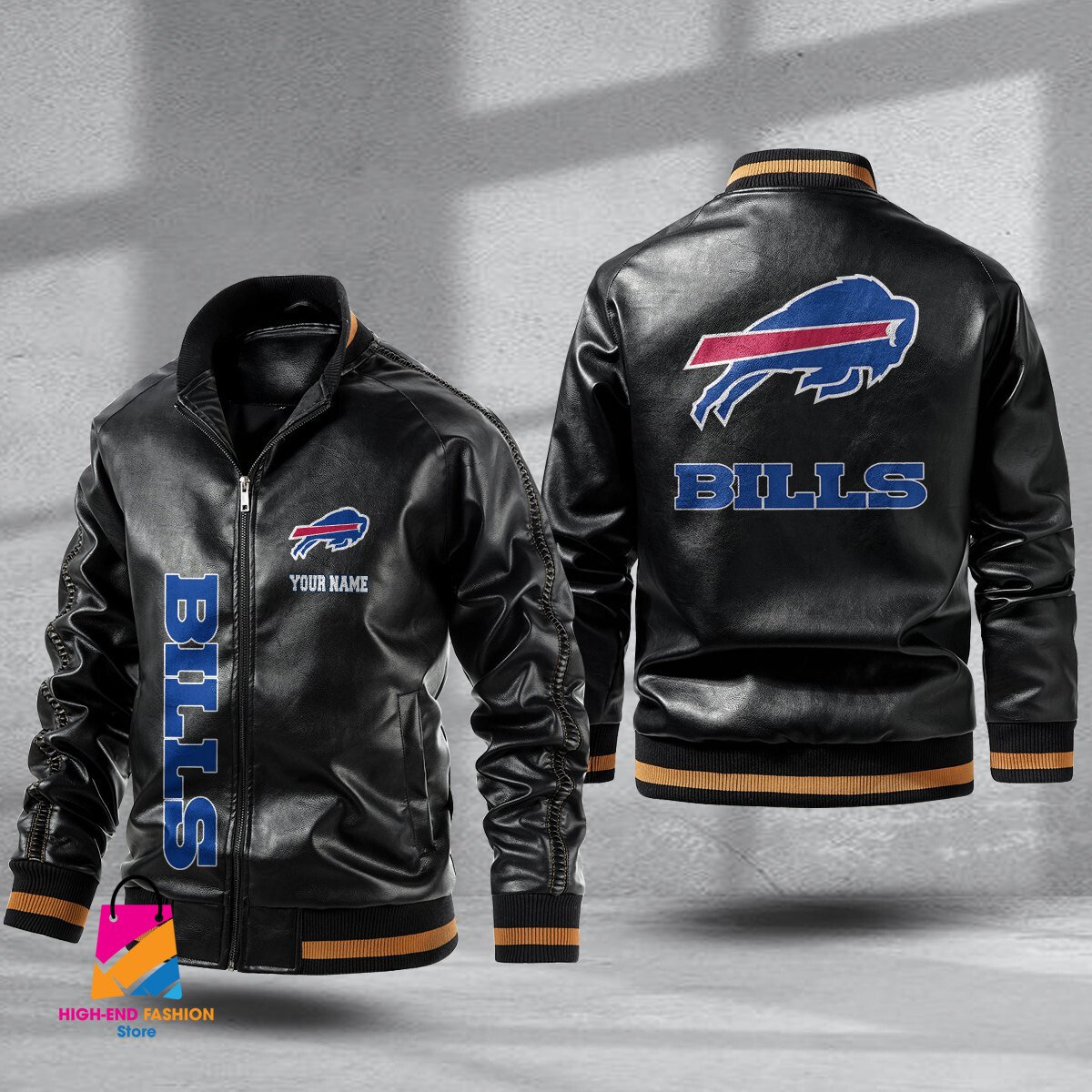 Buffalo Bills NFL Style Leather Jacket For Fans