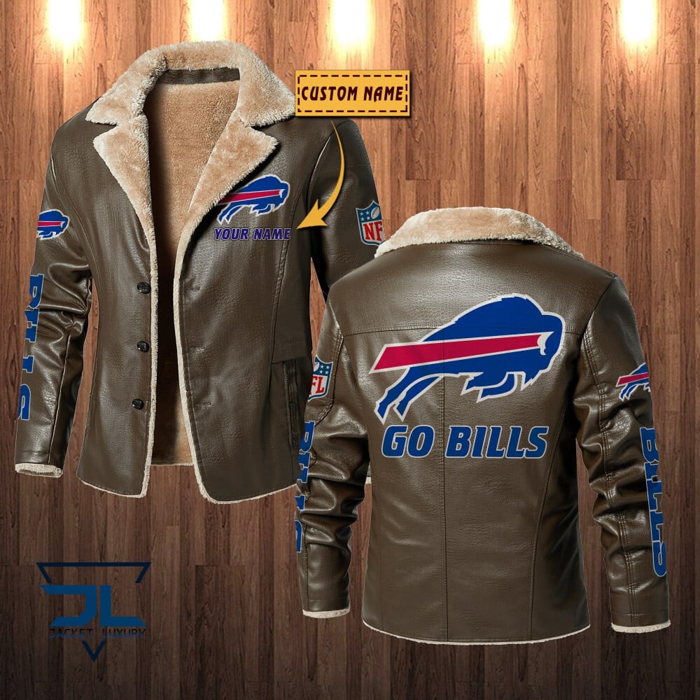 Buffalo Bills NFL Style Leather Jacket For Fans