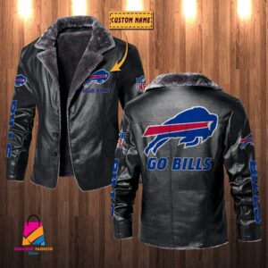 Buffalo Bills NFL Style Leather Jacket For Fans