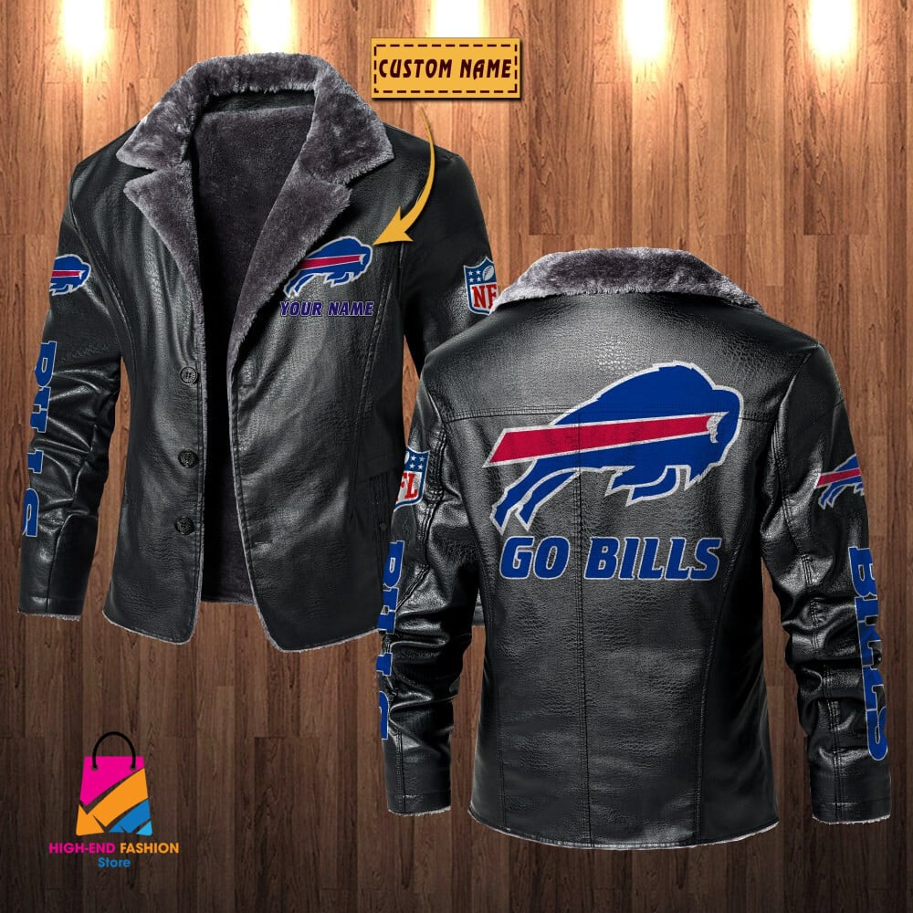 Buffalo Bills NFL Style Leather Jacket For Fans