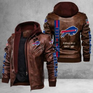 Buffalo Bills NFL Style Leather Jacket For Fans