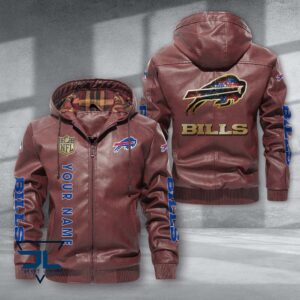 Buffalo Bills NFL Style Leather Jacket For Fans
