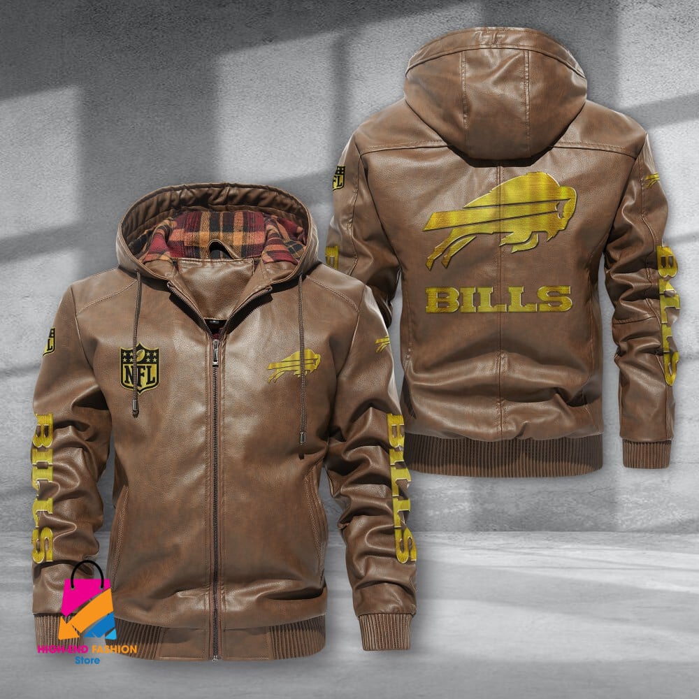 Buffalo Bills NFL Style Leather Jacket For Fans