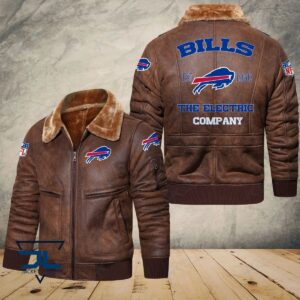 Buffalo Bills NFL Style Leather Jacket For Fans