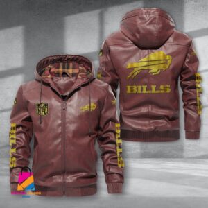 Buffalo Bills NFL Style Leather Jacket For Fans