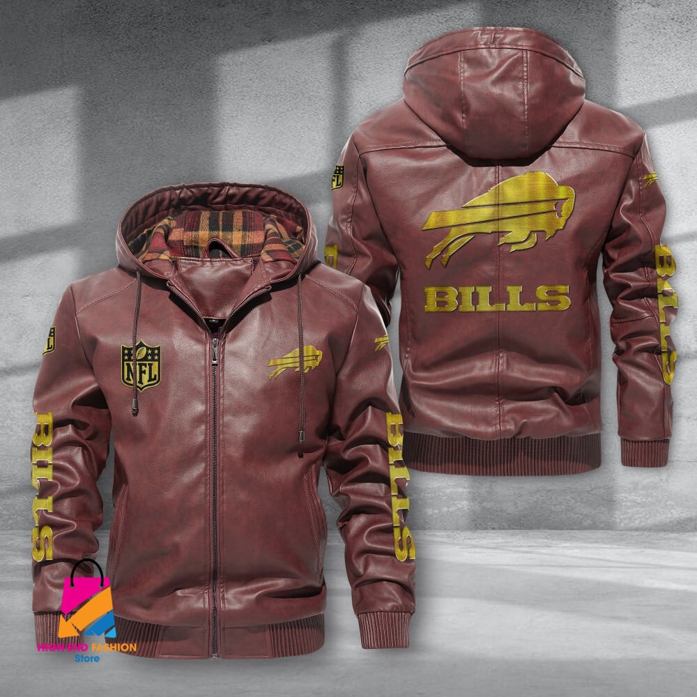 Buffalo Bills NFL Style Leather Jacket For Fans