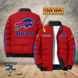 Buffalo Bills NFL Style Puffer Jacket For Fans