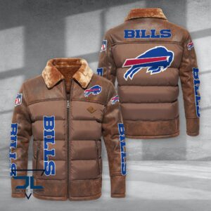 Buffalo Bills NFL Style Puffer Jacket For Fans