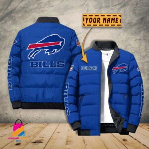 Buffalo Bills NFL Style Puffer Jacket For Fans