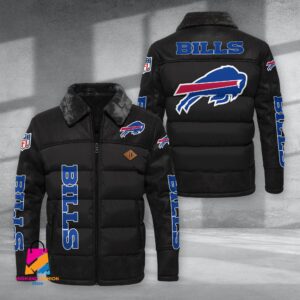 Buffalo Bills NFL Style Puffer Jacket For Fans