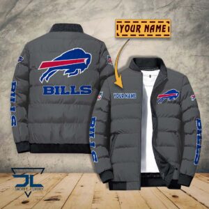 Buffalo Bills NFL Style Puffer Jacket For Fans