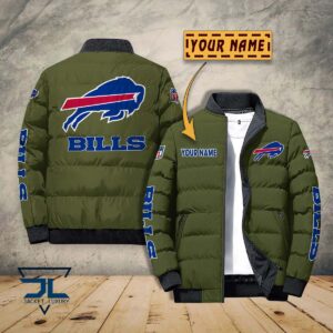 Buffalo Bills NFL Style Puffer Jacket For Fans