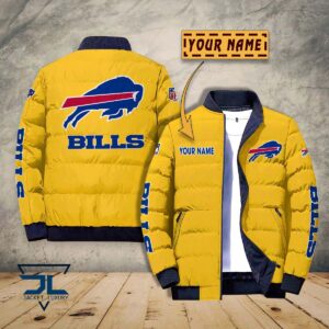 Buffalo Bills NFL Style Puffer Jacket For Fans