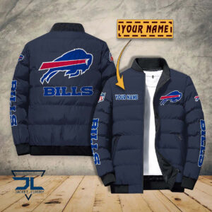 Buffalo Bills NFL Style Puffer Jacket For Fans