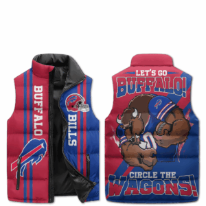 Buffalo Bills NFL Style Sleeveless Puffer Jacket For Fans