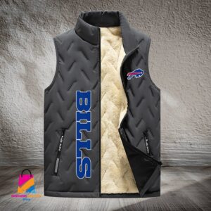 Buffalo Bills NFL Style Sleeveless Puffer Jacket For Fans