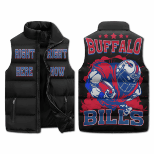 Buffalo Bills NFL Style Sleeveless Puffer Jacket For Fans